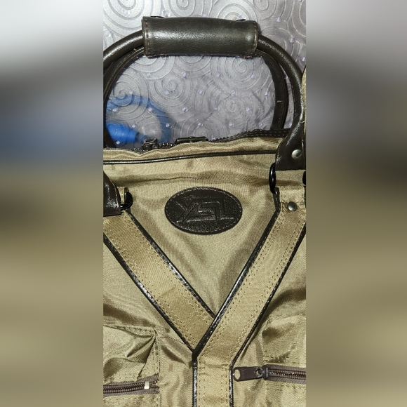 YSL Garment Bag In Army Green & Brown - Picture 17 of 17